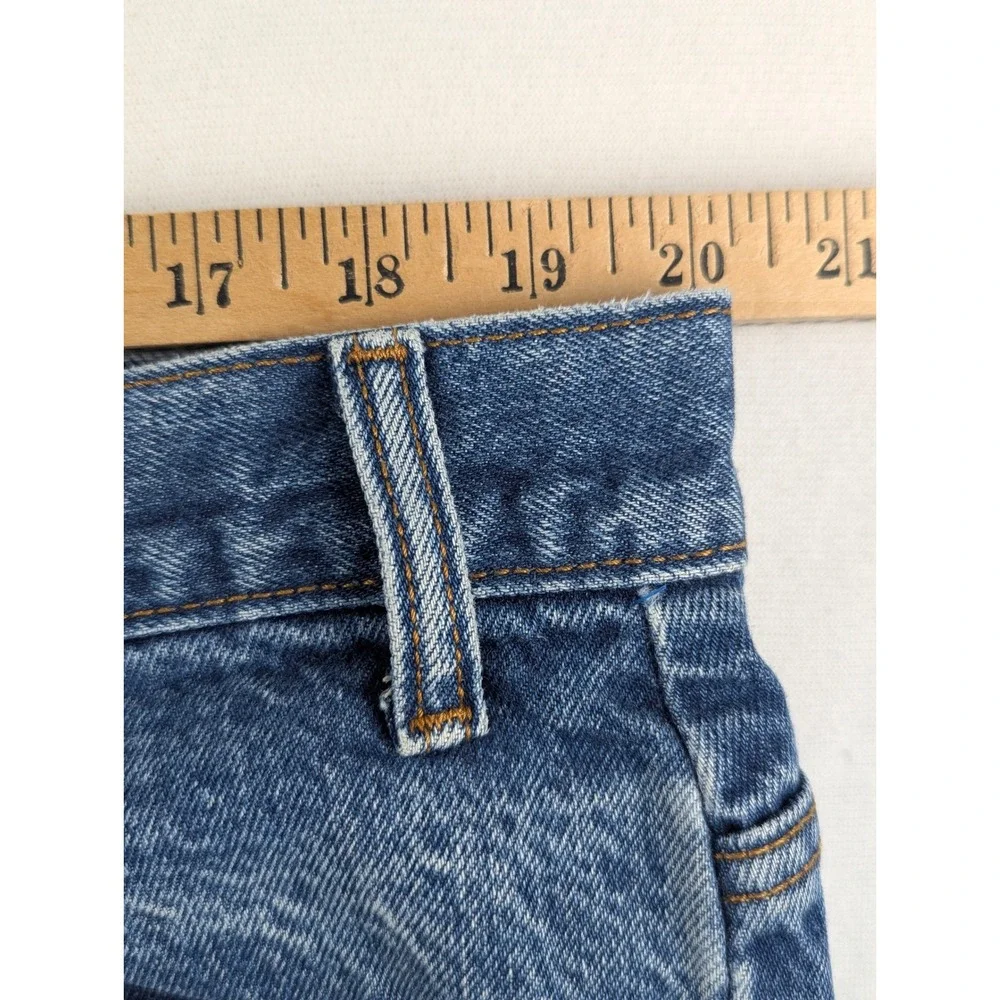 Levis 505 Mens 42x32 Orange Tab Reg Straight Leg Med Wash Blue Jeans 80'S Denim